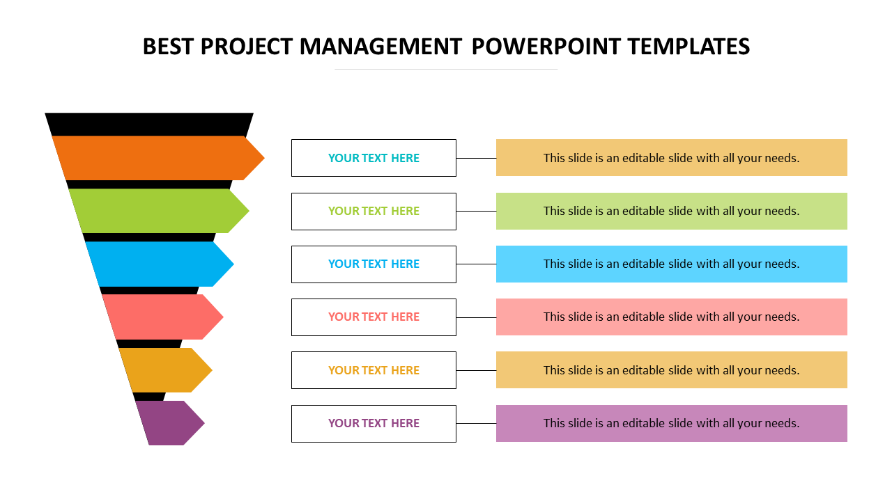 Multicolor Best Project Management PowerPoint Templates